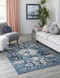 Navy Blue 8' x 10' Sumter Rectangle Area Rug Contemporary Durable Easy Clean Carpet for Bedrooms, Living Areas, Dining, Office, Dorms for Sale at Rug Engine