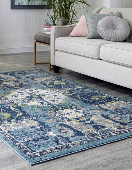 Navy Blue 5' 1 x 8' Sumter Rectangle Area Rug Contemporary Durable Easy Clean Carpet for Bedrooms, Living Areas, Dining, Office, Dorms for Sale at Rug Engine