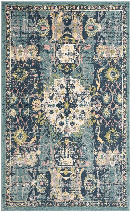Navy Blue 5' 1 x 8' Sumter Rectangle Area Rug Contemporary Durable Easy Clean Carpet for Bedrooms, Living Areas, Dining, Office, Dorms for Sale at Rug Engine