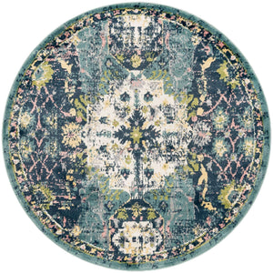 Navy Blue 5' 1 x 5' 1 Sumter Round Area Rug Contemporary Durable Easy Clean Carpet for Bedrooms, Living Areas, Dining, Office, Dorms for Sale at Rug Engine