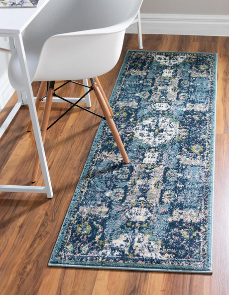 Navy Blue 2' x 6' 1 Sumter Runner Area Rug Contemporary Durable Easy Clean Carpet for Bedrooms, Living Areas, Dining, Office, Dorms for Sale at Rug Engine