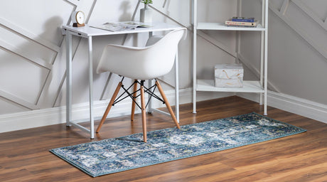 Navy Blue 2' x 6' 1 Sumter Runner Area Rug Contemporary Durable Easy Clean Carpet for Bedrooms, Living Areas, Dining, Office, Dorms for Sale at Rug Engine