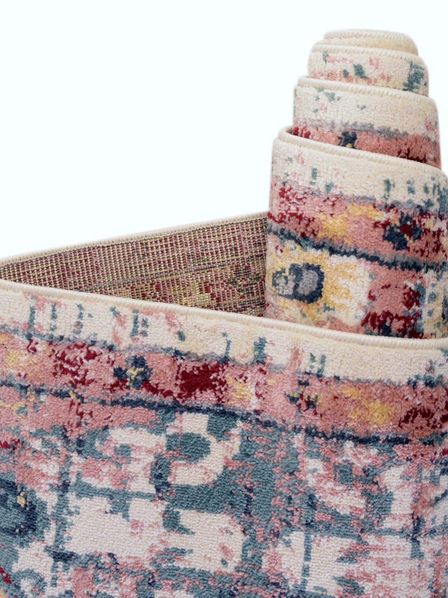 Pink 8' x 10' Sumter Rectangle Area Rug Contemporary Durable Easy Clean Carpet for Bedrooms, Living Areas, Dining, Office, Dorms for Sale at Rug Engine