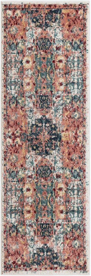 Pink 2' x 6' 1 Sumter Runner Area Rug Contemporary Durable Easy Clean Carpet for Bedrooms, Living Areas, Dining, Office, Dorms for Sale at Rug Engine