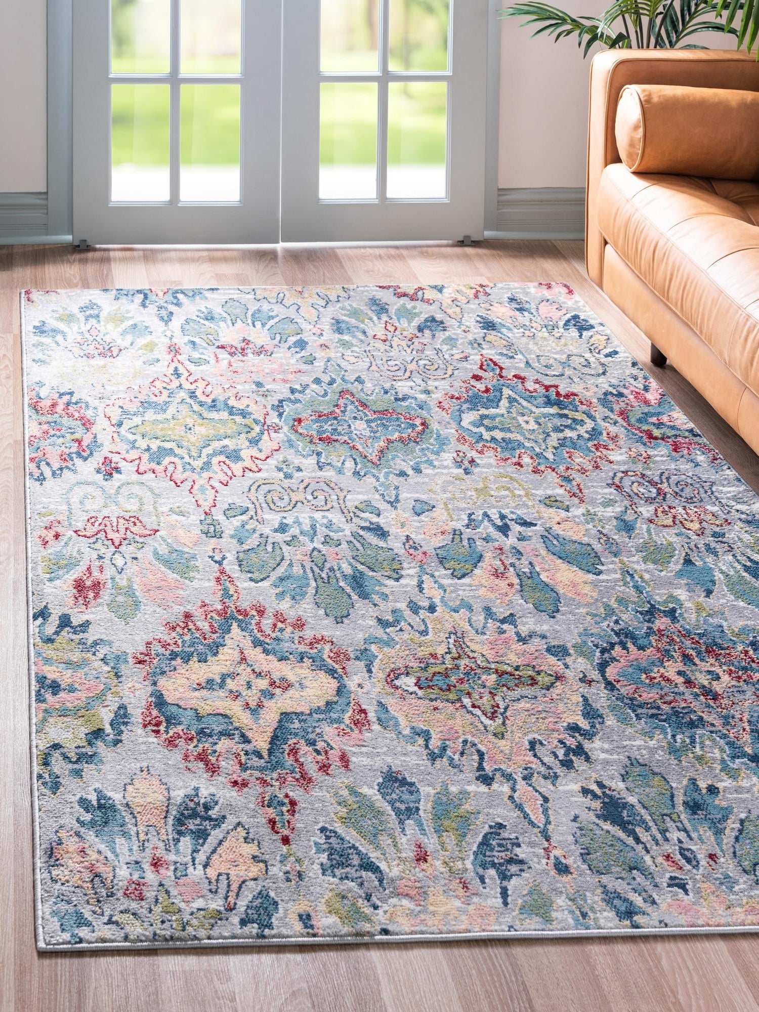 Multicolor 10' x 13' Sumter Rectangle Area Rug Contemporary Durable Easy Clean Carpet for Bedrooms, Living Areas, Dining, Office, Dorms for Sale at Rug Engine