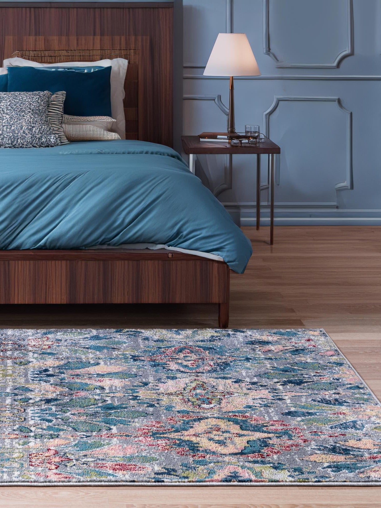 Multicolor 5' 1 x 8' Sumter Rectangle Area Rug Contemporary Durable Easy Clean Carpet for Bedrooms, Living Areas, Dining, Office, Dorms for Sale at Rug Engine