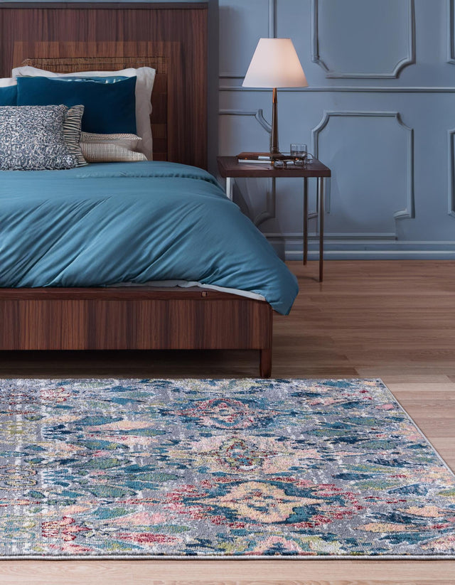 Multicolor 5' 1 x 8' Sumter Rectangle Area Rug Contemporary Durable Easy Clean Carpet for Bedrooms, Living Areas, Dining, Office, Dorms for Sale at Rug Engine