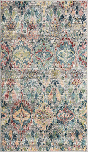 Multicolor 5' 1 x 8' Sumter Rectangle Area Rug Contemporary Durable Easy Clean Carpet for Bedrooms, Living Areas, Dining, Office, Dorms for Sale at Rug Engine