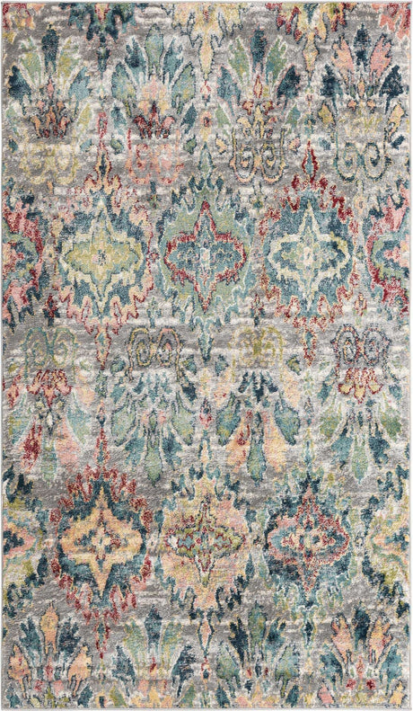 Multicolor 5' 1 x 8' Sumter Rectangle Area Rug Contemporary Durable Easy Clean Carpet for Bedrooms, Living Areas, Dining, Office, Dorms for Sale at Rug Engine