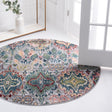 Multicolor 5' 1 x 5' 1 Sumter Round Area Rug Contemporary Durable Easy Clean Carpet for Bedrooms, Living Areas, Dining, Office, Dorms for Sale at Rug Engine