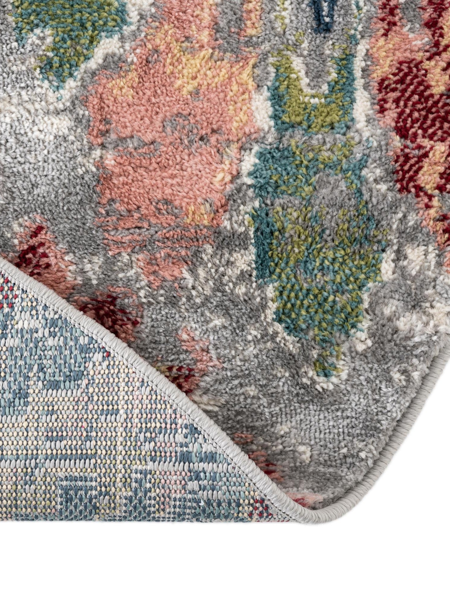 Multicolor 8' x 8' Sumter Round Area Rug Contemporary Durable Easy Clean Carpet for Bedrooms, Living Areas, Dining, Office, Dorms for Sale at Rug Engine