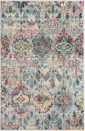 Multicolor 4' 1 x 6' 1 Sumter Rectangle Area Rug Contemporary Durable Easy Clean Carpet for Bedrooms, Living Areas, Dining, Office, Dorms for Sale at Rug Engine