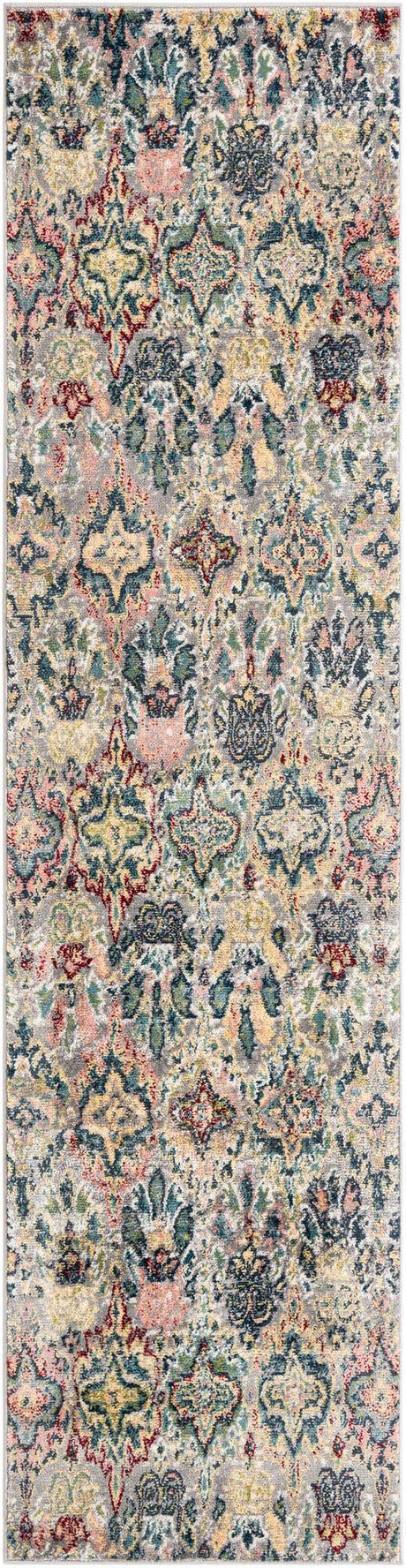 Multicolor 2' 7 x 10' Sumter Runner Area Rug Contemporary Durable Easy Clean Carpet for Bedrooms, Living Areas, Dining, Office, Dorms for Sale at Rug Engine
