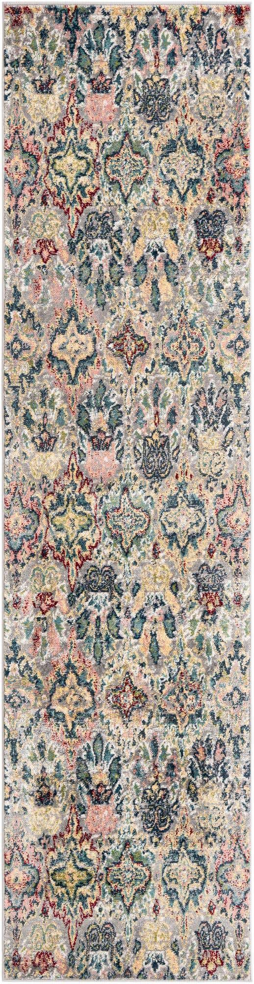 Multicolor 2' 7 x 10' Sumter Runner Area Rug Contemporary Durable Easy Clean Carpet for Bedrooms, Living Areas, Dining, Office, Dorms for Sale at Rug Engine