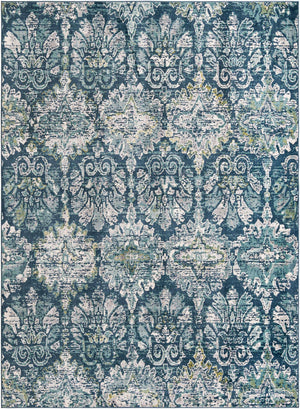 Navy Blue 9' x 12' Sumter Rectangle Area Rug Contemporary Durable Easy Clean Carpet for Bedrooms, Living Areas, Dining, Office, Dorms for Sale at Rug Engine