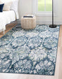 Navy Blue 8' x 10' Sumter Rectangle Area Rug Contemporary Durable Easy Clean Carpet for Bedrooms, Living Areas, Dining, Office, Dorms for Sale at Rug Engine