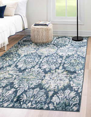 Navy Blue 9' x 12' Sumter Rectangle Area Rug Contemporary Durable Easy Clean Carpet for Bedrooms, Living Areas, Dining, Office, Dorms for Sale at Rug Engine