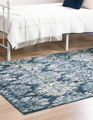 Navy Blue 5' 1 x 8' Sumter Rectangle Area Rug Contemporary Durable Easy Clean Carpet for Bedrooms, Living Areas, Dining, Office, Dorms for Sale at Rug Engine
