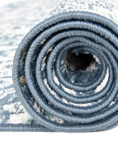 Navy Blue 5' 1 x 5' 1 Sumter Round Area Rug Contemporary Durable Easy Clean Carpet for Bedrooms, Living Areas, Dining, Office, Dorms for Sale at Rug Engine