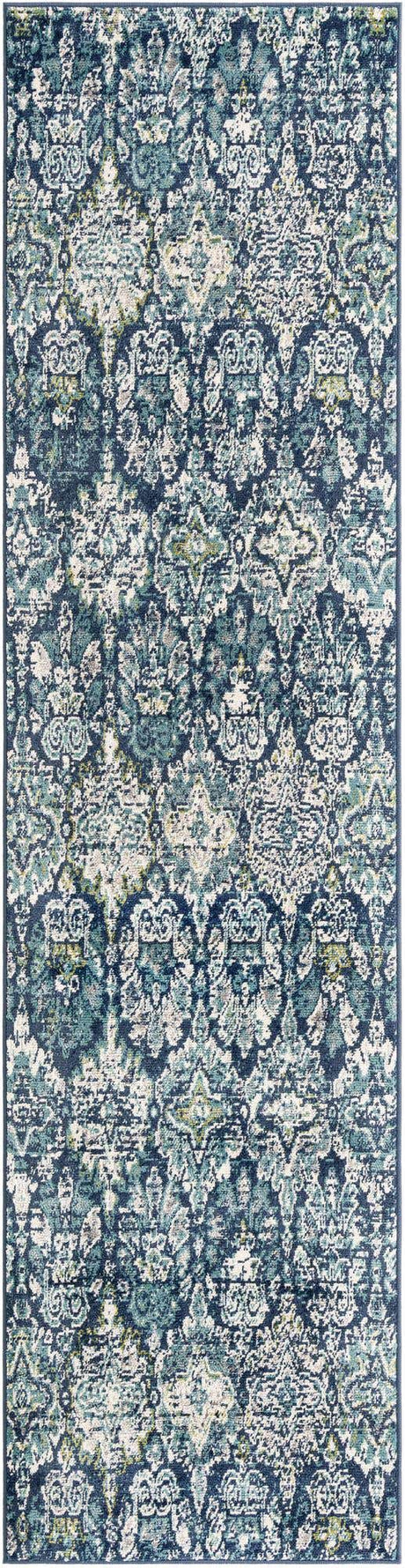 Navy Blue 2' 7 x 10' Sumter Runner Area Rug Contemporary Durable Easy Clean Carpet for Bedrooms, Living Areas, Dining, Office, Dorms for Sale at Rug Engine