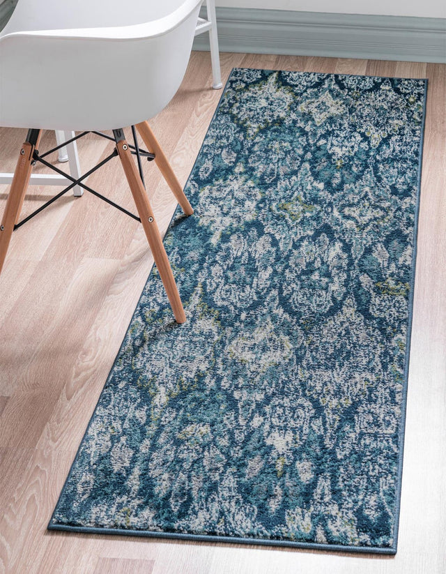 Navy Blue 2' x 6' 1 Sumter Runner Area Rug Contemporary Durable Easy Clean Carpet for Bedrooms, Living Areas, Dining, Office, Dorms for Sale at Rug Engine