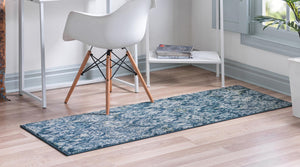 Navy Blue 2' 7 x 10' Sumter Runner Area Rug Contemporary Durable Easy Clean Carpet for Bedrooms, Living Areas, Dining, Office, Dorms for Sale at Rug Engine