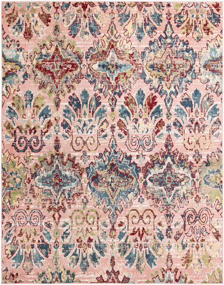 Pink 8' x 10' Sumter Rectangle Area Rug Contemporary Durable Easy Clean Carpet for Bedrooms, Living Areas, Dining, Office, Dorms for Sale at Rug Engine
