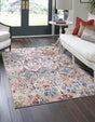 Pink 5' 1 x 8' Sumter Rectangle Area Rug Contemporary Durable Easy Clean Carpet for Bedrooms, Living Areas, Dining, Office, Dorms for Sale at Rug Engine
