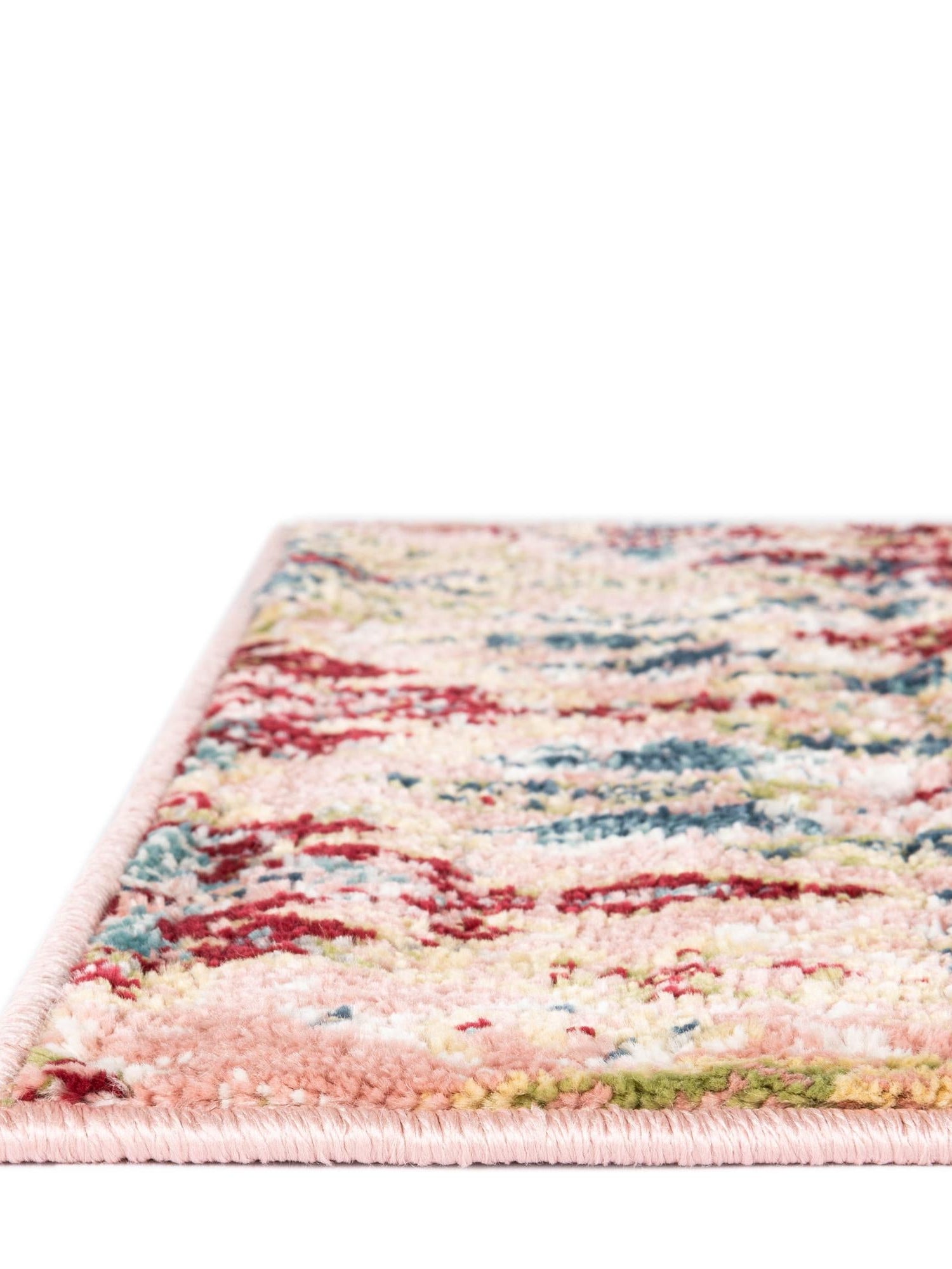 Pink 4' 1 x 6' 1 Sumter Rectangle Area Rug Contemporary Durable Easy Clean Carpet for Bedrooms, Living Areas, Dining, Office, Dorms for Sale at Rug Engine
