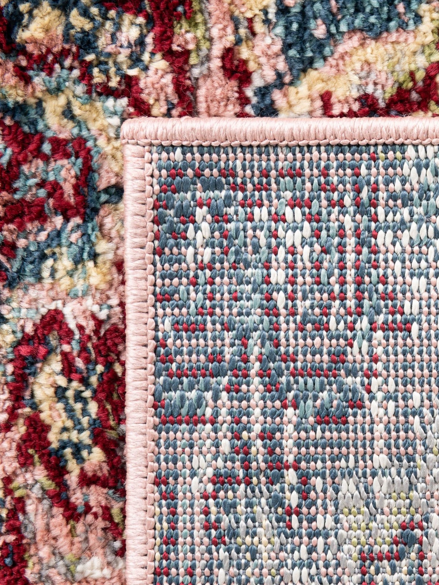 Pink 9' x 12' Sumter Rectangle Area Rug Contemporary Durable Easy Clean Carpet for Bedrooms, Living Areas, Dining, Office, Dorms for Sale at Rug Engine