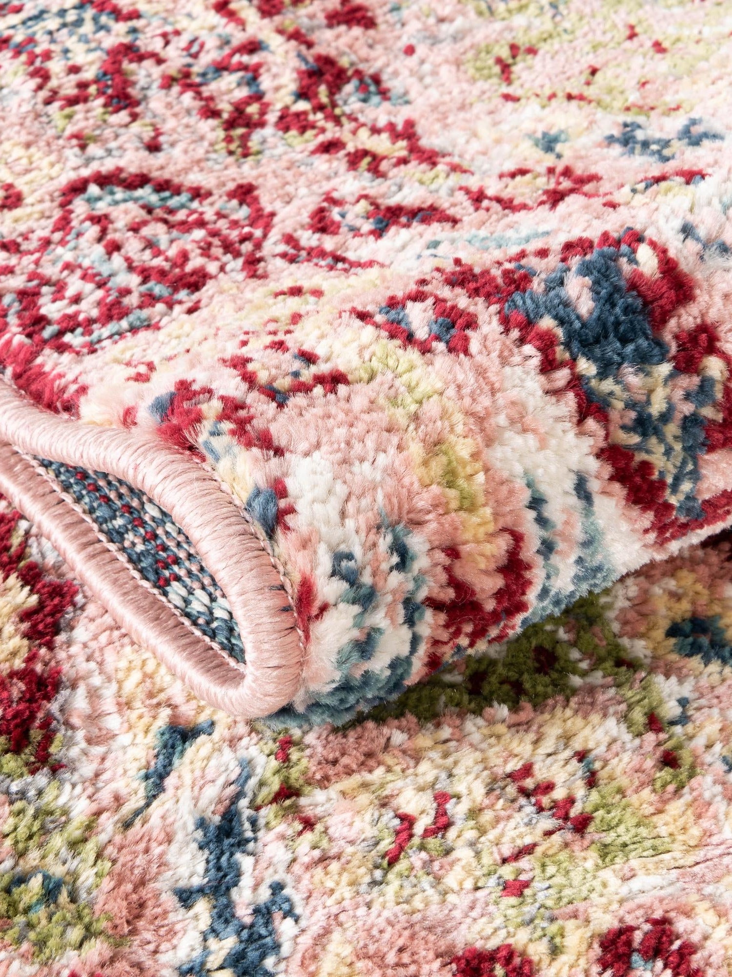 Pink 2' x 6' 1 Sumter Runner Area Rug Contemporary Durable Easy Clean Carpet for Bedrooms, Living Areas, Dining, Office, Dorms for Sale at Rug Engine