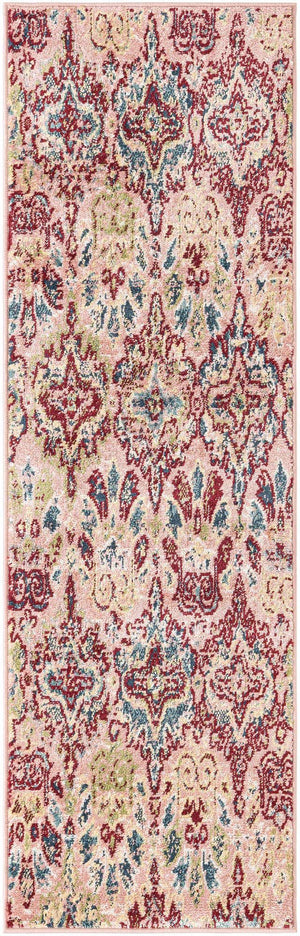 Pink 2' x 6' 1 Sumter Runner Area Rug Contemporary Durable Easy Clean Carpet for Bedrooms, Living Areas, Dining, Office, Dorms for Sale at Rug Engine