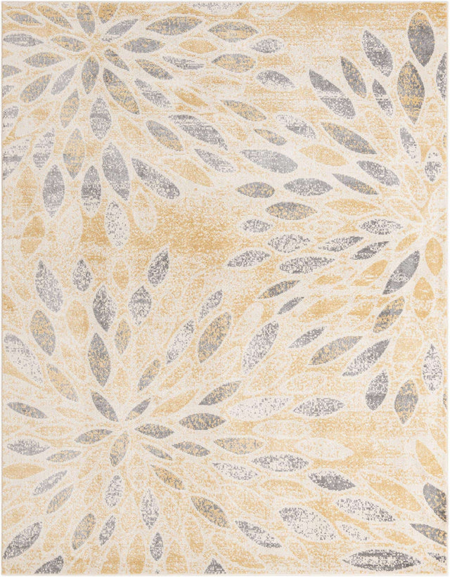 Yellow 8' x 10' Sumter Rectangle Area Rug Contemporary Durable Easy Clean Carpet for Bedrooms, Living Areas, Dining, Office, Dorms for Sale at Rug Engine