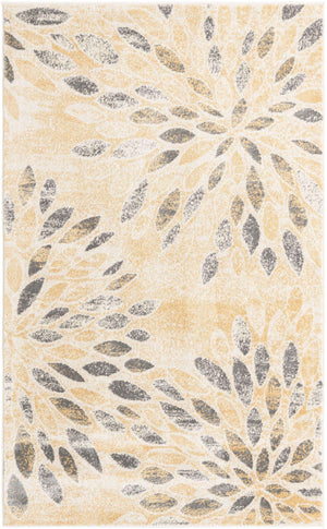 Yellow 5' 1 x 8' Sumter Rectangle Area Rug Contemporary Durable Easy Clean Carpet for Bedrooms, Living Areas, Dining, Office, Dorms for Sale at Rug Engine