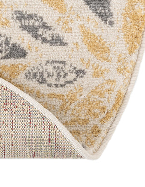 Yellow 10' 2 x 10' 2 Sumter Round Area Rug Contemporary Durable Easy Clean Carpet for Bedrooms, Living Areas, Dining, Office, Dorms for Sale at Rug Engine