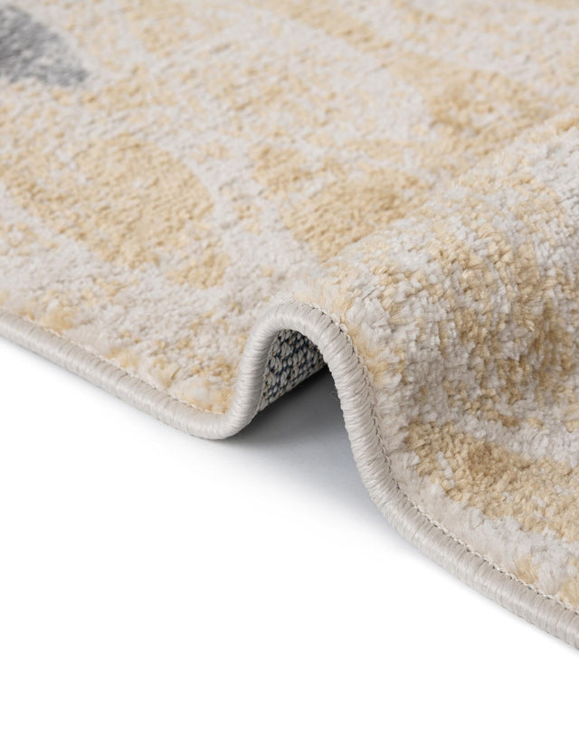 Yellow 10' 2 x 10' 2 Sumter Round Area Rug Contemporary Durable Easy Clean Carpet for Bedrooms, Living Areas, Dining, Office, Dorms for Sale at Rug Engine