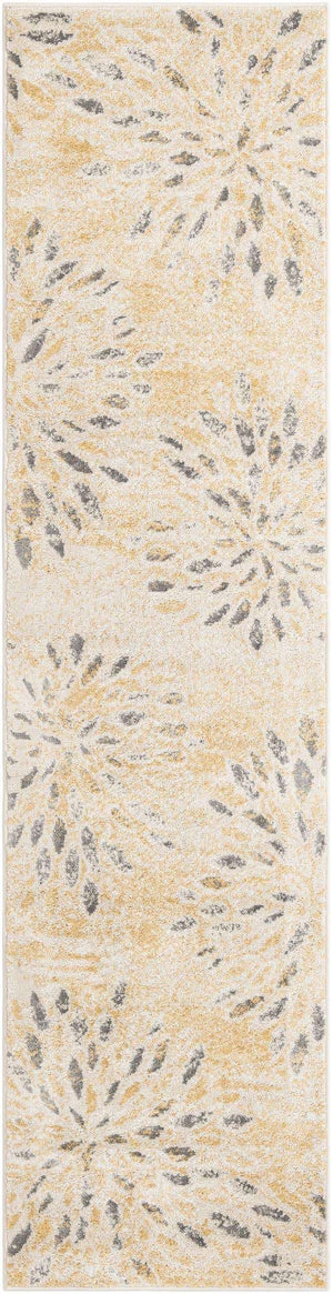 Yellow 2' 7 x 10' Sumter Runner Area Rug Contemporary Durable Easy Clean Carpet for Bedrooms, Living Areas, Dining, Office, Dorms for Sale at Rug Engine