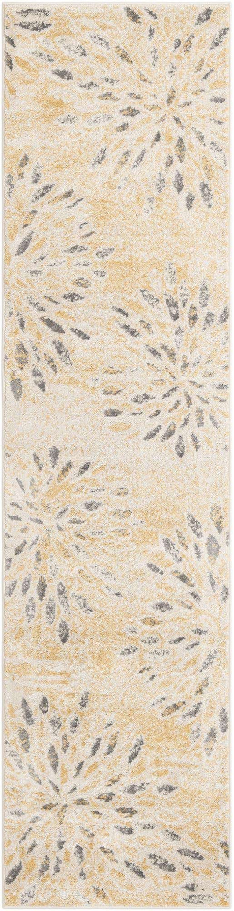 Yellow 2' 7 x 10' Sumter Runner Area Rug Contemporary Durable Easy Clean Carpet for Bedrooms, Living Areas, Dining, Office, Dorms for Sale at Rug Engine