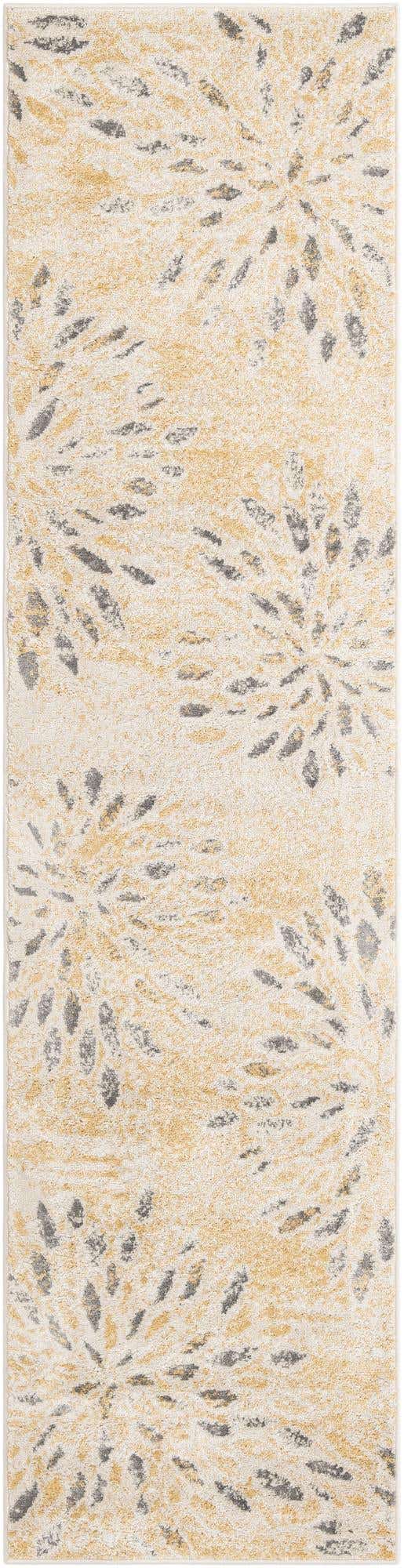 Yellow 2' 7 x 10' Sumter Runner Area Rug Contemporary Durable Easy Clean Carpet for Bedrooms, Living Areas, Dining, Office, Dorms for Sale at Rug Engine