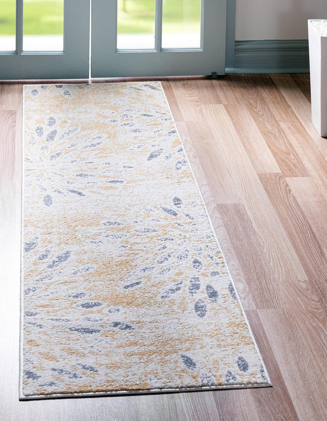 Yellow 2' 7 x 10' Sumter Runner Area Rug Contemporary Durable Easy Clean Carpet for Bedrooms, Living Areas, Dining, Office, Dorms for Sale at Rug Engine