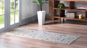 Yellow 2' x 6' 1 Sumter Runner Area Rug Contemporary Durable Easy Clean Carpet for Bedrooms, Living Areas, Dining, Office, Dorms for Sale at Rug Engine