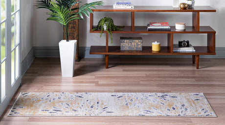 Yellow 2' x 6' 1 Sumter Runner Area Rug Contemporary Durable Easy Clean Carpet for Bedrooms, Living Areas, Dining, Office, Dorms for Sale at Rug Engine