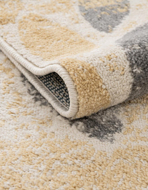 Yellow 2' 7 x 10' Sumter Runner Area Rug Contemporary Durable Easy Clean Carpet for Bedrooms, Living Areas, Dining, Office, Dorms for Sale at Rug Engine