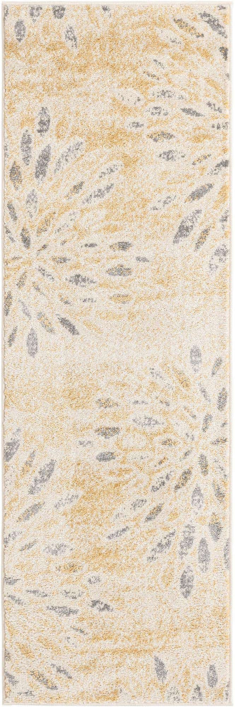 Yellow 2' x 6' 1 Sumter Runner Area Rug Contemporary Durable Easy Clean Carpet for Bedrooms, Living Areas, Dining, Office, Dorms for Sale at Rug Engine