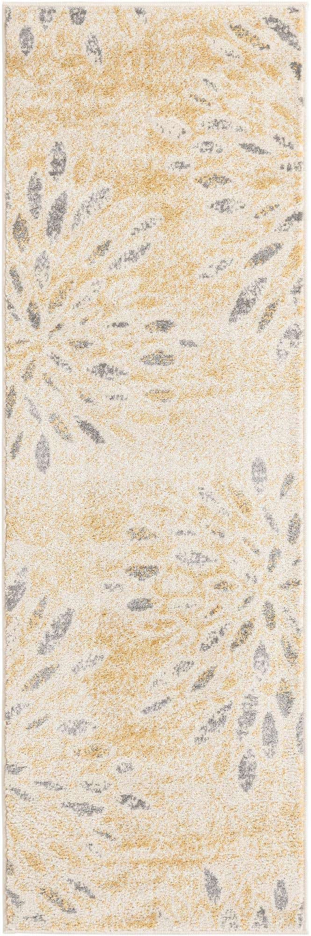 Yellow 2' x 6' 1 Sumter Runner Area Rug Contemporary Durable Easy Clean Carpet for Bedrooms, Living Areas, Dining, Office, Dorms for Sale at Rug Engine