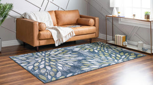 Navy Blue 8' x 10' Sumter Rectangle Area Rug Contemporary Durable Easy Clean Carpet for Bedrooms, Living Areas, Dining, Office, Dorms for Sale at Rug Engine