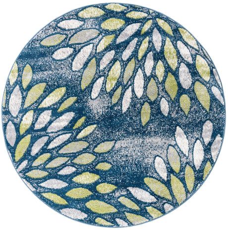 Navy Blue 5' 1 x 5' 1 Sumter Round Area Rug Contemporary Durable Easy Clean Carpet for Bedrooms, Living Areas, Dining, Office, Dorms for Sale at Rug Engine