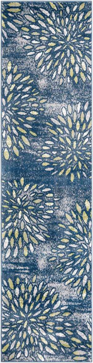 Navy Blue 2' 7 x 10' Sumter Runner Area Rug Contemporary Durable Easy Clean Carpet for Bedrooms, Living Areas, Dining, Office, Dorms for Sale at Rug Engine