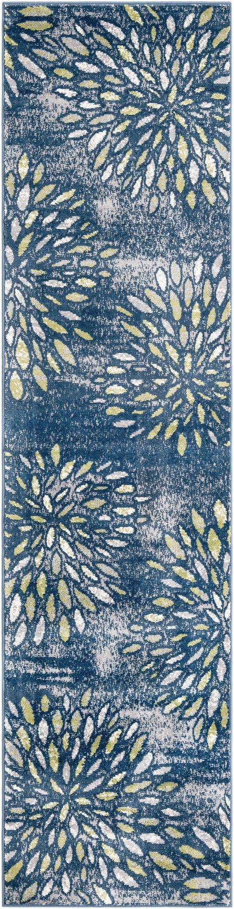 Navy Blue 2' 7 x 10' Sumter Runner Area Rug Contemporary Durable Easy Clean Carpet for Bedrooms, Living Areas, Dining, Office, Dorms for Sale at Rug Engine