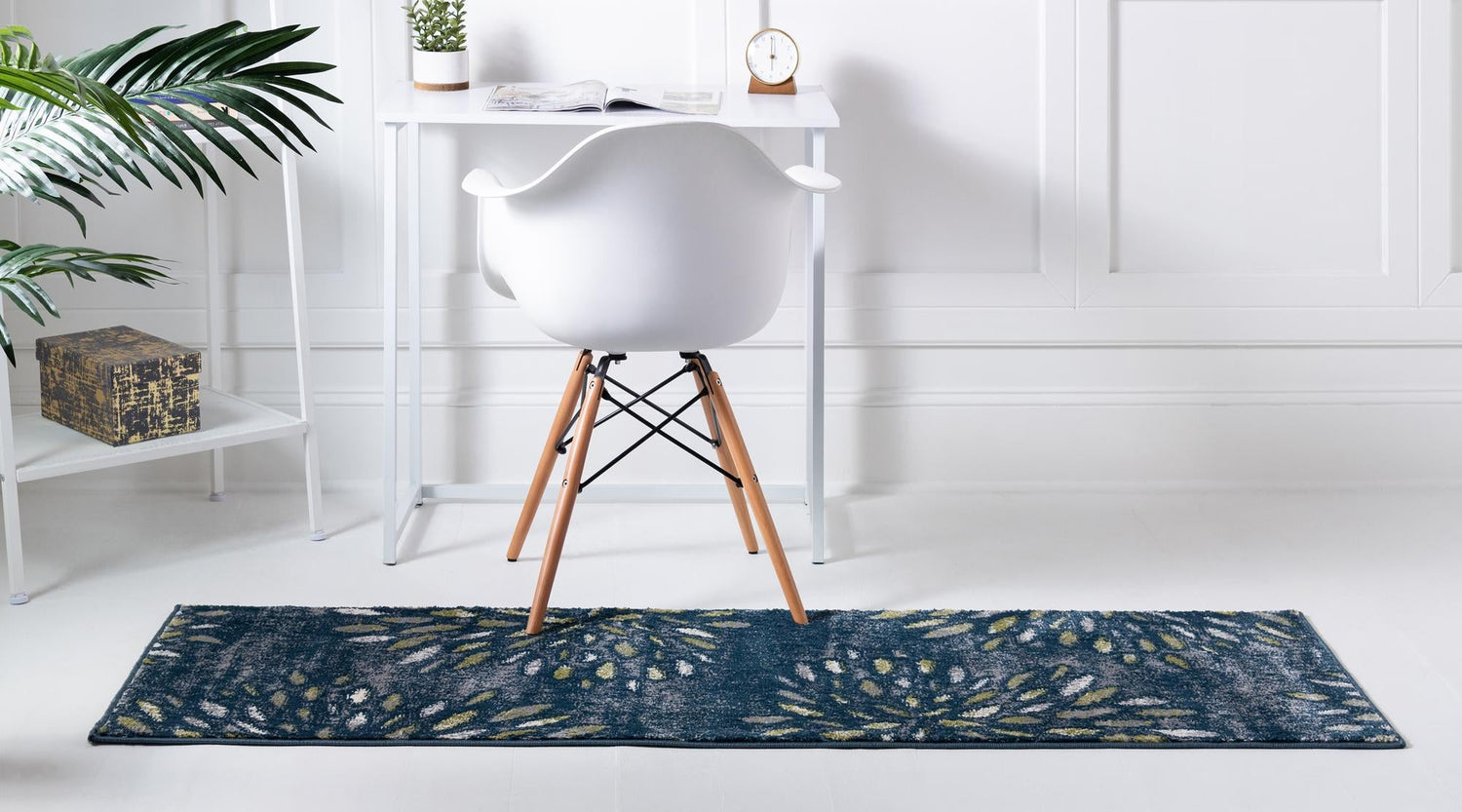 Navy Blue 2' x 6' 1 Sumter Runner Area Rug Contemporary Durable Easy Clean Carpet for Bedrooms, Living Areas, Dining, Office, Dorms for Sale at Rug Engine